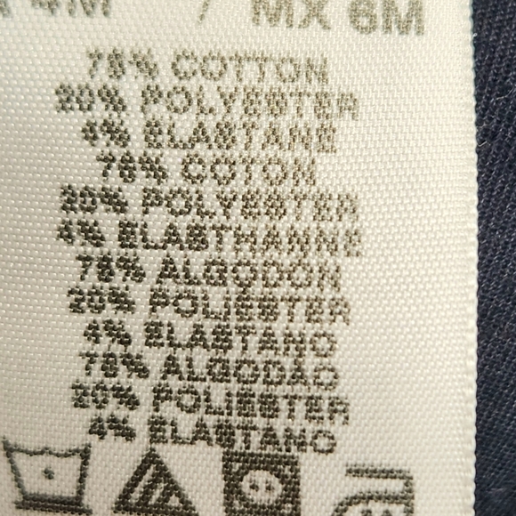 Dockers Navy Two Pocket Straight Leg Pants Size 4M - Picture 6 of 8